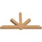 Ekena Millwork Kennewick Timber Gable Bracket, Western Red Cedar, 84"W x 45"H x 5 1/2"D x 5 1/2"F, 13/12 Pitch GBW084X45X0606KEN00SWR - alternate 4